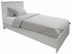 Κρεβάτι Athos σε λευκή απόχρωση 90x190εκ Υλικό: 15mm Particle Board 383-000089