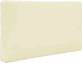 vidaXL Μαξιλάρι Καναπέ Εξωτερικού Χώρου 2 pcs Κρεμ Πολυεστέρας