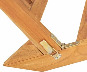 vidaXL Ξαπλώστρα από Μασίφ Ξύλο Teak