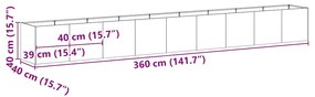 ΖΑΡΝΤΙΝΙΕΡΑ 360X40X40 ΕΚ. ΑΠΟ ΑΝΟΞΕΙΔΩΤΟ ΑΤΣΑΛΙ 860700