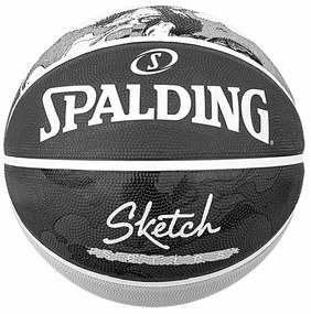 Mπάλα Μπάσκετ Spalding Sketch Dribble Μαύρο Φυσικό καουτσούκ (Μέγεθος 7)