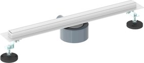 vidaXL 360° Νεροχύτης ντους με λεπτό μοντέλο Ασημί 50 cm