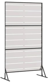 vidaXL Οθόνη Ιδιωτικότητας Γκρι 100 x 50 x 180 εκ. Ατσάλι