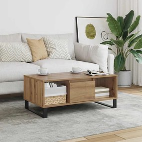 vidaXL Τραπεζάκι Σαλονιού Αρτισιανή Δρυς 90x50x36,5εκ Επεξεργασμ. Ξύλο