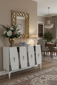 Stewehome Κονσόλα πολύχρηστο ντουλάπι ράφι για γωνιά καφέ και βάση τηλεόρασης 120x32x79 cm