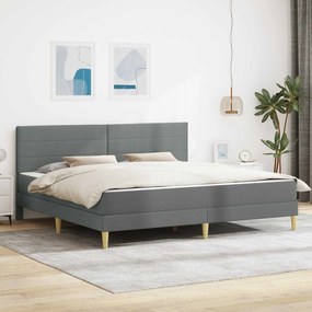 vidaXL Σκελετός Κρεβατιού Σκούρο Γκρι 180 x 200 cm Πολυεστέρας