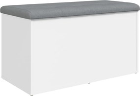vidaXL Πάγκος Αποθήκευσης Λευκός 82x42x45 εκ. από Τεχνητό Ξύλο