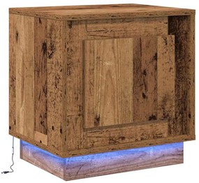 vidaXL Κομοδίνο με Παλαιό ξύλο 44 x 34.5 x 45 εκ Επεξεργασμένο ξύλο