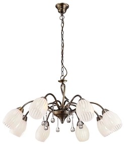 Φωτιστικό Οροφής 77-2221 H9534/8 Pero Bronze Homelighting Metal, Glass