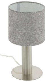 Επιτραπέζιο Φωτιστικό -Πορτατίφ 97675 Grey Concessa 2 Eglo Μέταλλο,Ύφασμα
