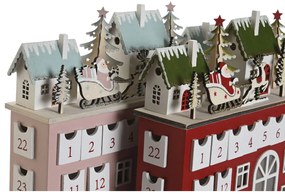 Εορταστικό Ημερολόγιο DKD Home Decor Ξύλο 37,5 x 8,5 x 31 cm (x2)