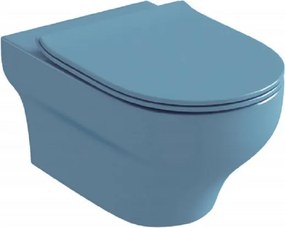 Olympia Clear Turquoise Matt Rimless - Κρεμαστή λεκάνη