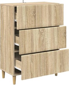 vidaXL Ντουλάπι με Συρτάρια 66 x 34,5 x 90 εκ Επεξεργασμένο Ξύλο