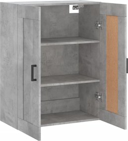 vidaXL Ντουλάπι Επιτοίχιο Γκρι Σκυροδεμ. 69,5x34x90 εκ. Επεξεργ. Ξύλο