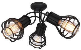 Φωτιστικό Οροφής Globo Lighting Clastra 15388-3D Μαύρο