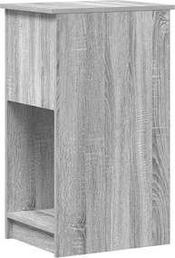 vidaXL Βάση πύργου υπολογιστή με συρτάρι Γκρι Sonoma 35x45x77 εκ.