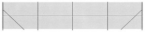 vidaXL Συρματόπλεγμα Περίφραξης Ανθρακί 1,8 x 10 μ. με Βάσεις Φλάντζα
