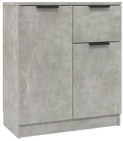 vidaXL Ντουλάπια 2 τεμ. Γκρι Σκυροδέματος 60x30x70 εκ. Επεξεργ. Ξύλο