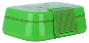 Φαγητοδοχείο Παιδικό 2 Επιπέδων Πλαστικό Με Πιρούνι &amp; Κουτάλι 1030ml-21,5x15,5x7εκ. Jungle Kick Save The Aegean Estia 01-33569