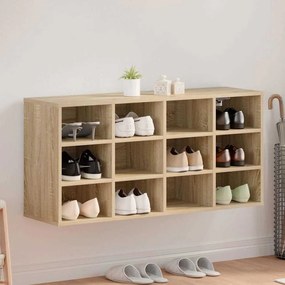 vidaXL Παπουτσοθήκη Sonoma Δρυς 103 x 30 x 51 εκ. Επεξεργασμένο ξύλο