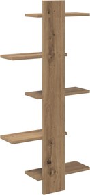 vidaXL Ράφι Τοίχου Artisan Δρυς 48,5 x 15 x 101 εκ Επεξεργασμένο Ξύλο