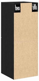 vidaXL Ντουλάπι Μπάνιου Μαύρη Οξυά 30 x 30 x 80 cm Επεξεργασμένο ξύλο
