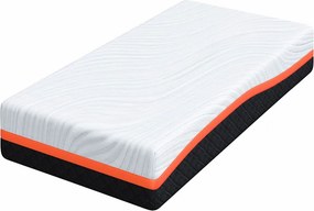 vidaXL Στρώμα Λευκό και Γκρι 80 x 160 cm Ζακάρ ύφασμα