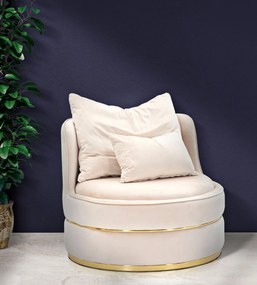 Πολυθρόνα Πράσινο/Χρυσό PARIS SPACE Πράσινο και Χρυσό 84x84x72