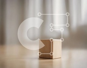 Intra Συλλεκτικό Ξύλινο Παζλ Plywood  4mm - Μικρό ξύλινο μπλοκ σε ένα ξύλινο τραπέζι Σε Ξύλινο Κουτί - Διαστάσεις: 10x10 cm – 25 κομμάτια