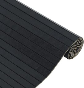 vidaXL Χαλί Ορθογώνιο Μαύρο 70 x 300 εκ. Μπαμπού