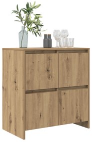 vidaXL Πλαϊνό γραφείο artisan δρυς 70 x 41 x 75 εκ. Επεξεργασμένο ξύλο