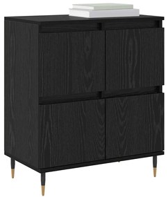 vidaXL Ντουλάπι αποθήκευσης 2 pcs Μαύρη Οξυά 60 x 35 x 70 cm