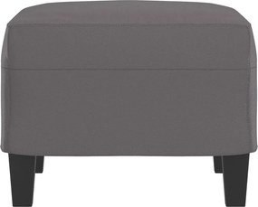 vidaXL Υποπόδιο Γκρι 60x50x41 εκ. από Συνθετικό Δέρμα