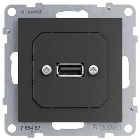 Μηχανισμός Πρίζας USB Προ καλωδιωμένο Dark Grey  SEANO 765487 Legrand 765487