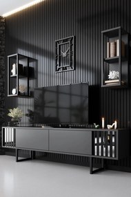 Σύνθεση Τηλεόρασης Ανθρακί / Μαύρο CODES 180x30x18