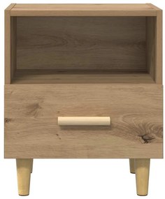 vidaXL Κομοδίνο artisan δρυς 40 x 35 x 47.5 εκ Επεξεργασμένο ξύλο