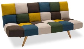 Καναπές - Κρεβάτι Τριθέσιος Freddo 024-000011 182x81x84cm Multi Μέταλλο,Ύφασμα
