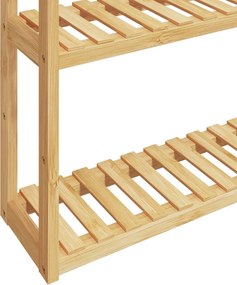 vidaXL Ράφι Μπάνιου 3 Επιπέδων Επιτοίχιο 60x15x54 εκ. από Μπαμπού