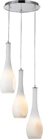 Φωτιστικό Οροφής Τρίφωτο Aca Cave DLA5203A White