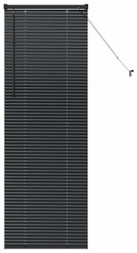 vidaXL Ρολό Παραθύρου με κουρτίνες Άλλο Μαύρο 80 x 130 εκ Αλουμίνιο