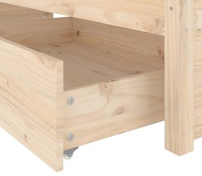 vidaXL Πλαίσιο Κρεβατιού Με Συρτάρια 140 x 190 εκ.