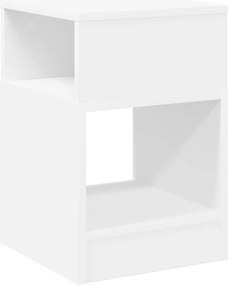 vidaXL End Table Λευκό 30,5 x 30 x 45 εκ Επεξεργασμένο ξύλο