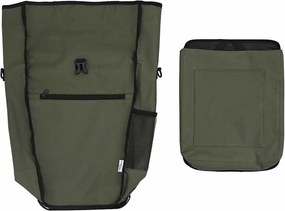 vidaXL Τσάντα Ποδηλάτου Ελιά 34 x 16 x 59 εκ. Πολυεστέρας