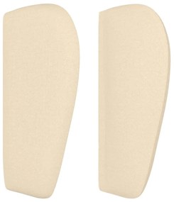 vidaXL Κεφαλάρι με Πτερύγια Κρεμ 83 x 23 x 78/88 εκ. Υφασμάτινο
