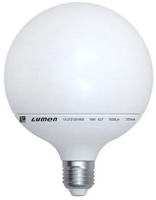 Λάμπα LED Globe Φ120 18W Ε27 IP 44 ματ LUMEN-13-2721201800 13-2721201800