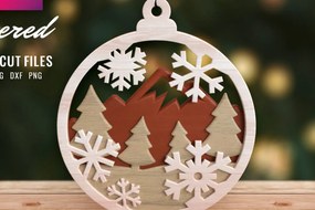 Intra απο ξύλο plywood 3mm-4mm πάχος Τρισδιάστατο χριστουγεννιάτικο δέντρο στολίδι του δάσους Δίασταση 8x8 cm INTRAFABR-57268322