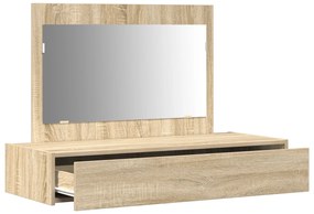 vidaXL Kρεβάτι τοίχου  από δρυ Σονόμα 100x40x70 εκ