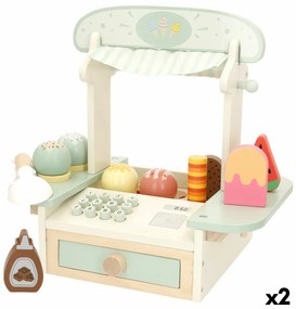 Παγωτατζίδικο παιχνιδιού Woomax 11 Τεμάχια (x2)