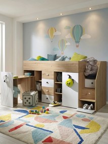 Πολυλειτουργικό κρεβάτι Smart III-Δεξιά-Leuko
