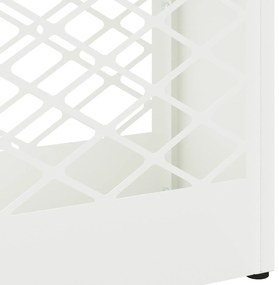 vidaXL Λευκή Βάση Ομπρέλας - 28x12x41 εκ., Ατσάλι